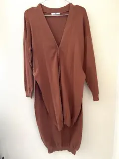 SLY ロングカーディガン ブラウン 茶色