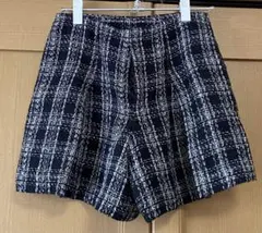 comme ca models チェック柄ショートパンツ