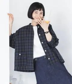 新品　ノーザントラック　バンドカラーシャツジャケット　ナチュラン　ルピリアン