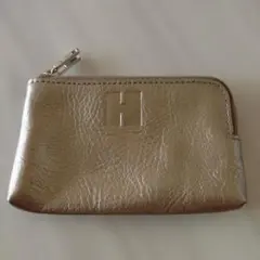 新品未使用　ヒロフ　レザーコンパクトカードケースキーケース