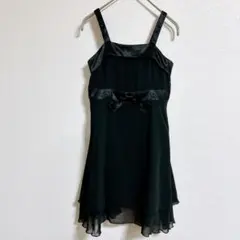 コムサイズム フォーマルドレス 130 黒 発表会 卒園式 入学式 冠婚葬祭