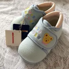 【新品未使用・希少】ミキハウス 子ども靴12cm クマ刺繍