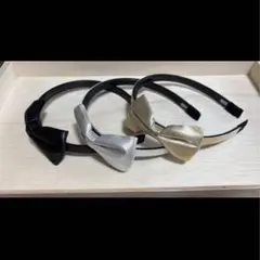 サイドリボン付きカチューシャ3個セット