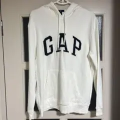 GAP ホワイト フード付きパーカー