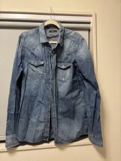 DIESEL デニムブルー 長袖シャツ
