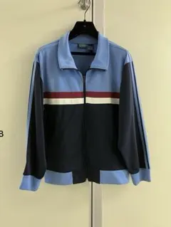 古着〓ROYAL MANOR〓BLUE カラーブロック トラックジャケット