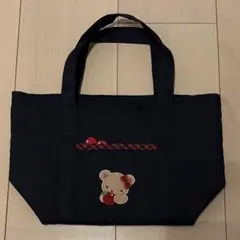 新品未使用】ファミリア ミニバッグ 赤チェック ファミちゃん 刺繍