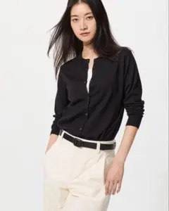 UNIQLO UVカットクルーネックカーディガン