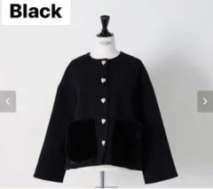 Gypsohila ジプソフィア　2way リバープルオーバー　ブラック　コート 2way River Pullover | gypsohila