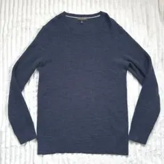 バナナリパブリック コットンニット セーター ネイビー XL メンズ シンプル