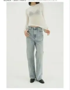 CLANE SECOND DENIM PANTS ICE BLUE サイズ0