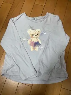 any FAM120cm くまさん　リボン　長袖Tシャツ お値下げ中