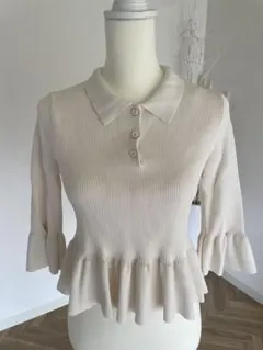 GUフリル袖トップス