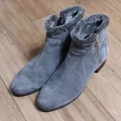 *ピシェアバハウス ボア付きグレーブーツ 24cm*