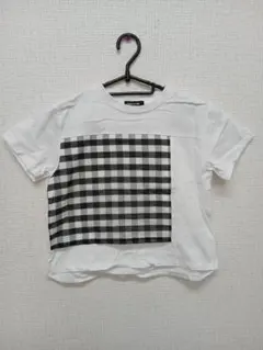 No.29COMMECAISM キッズ Tシャツ チェック柄 美品　110サイズのサムネイル