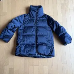 最終価格UNIQLO ネイビー ダウンジャケット レディースLサイズ