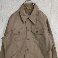 ビンテージ　デニムジャケット　ブルゾン　短丈　古着　L