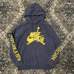 NIKE AIR JORDAN パーカー ブネイビー/イエロー