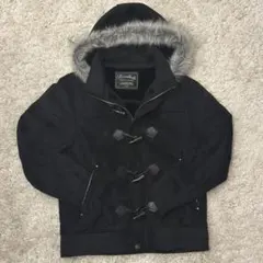 【匿名発送】黒いファー付きダッフルコート