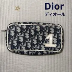 Dior トロッター ポーチ ネイビー中古　レア