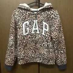 GAP ヒョウ柄 フルジッパーパーカー