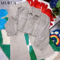 MURUA ダメージデニムジャケット＆フレアパンツ セットアップのサムネイル