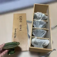 幸兵衛窯（コウベイガマ）による総織部高台皿　５個 幸兵衛窯（コウベイガマ）による総織部高台皿 5個 - メルカリ