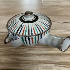 京焼 清水焼 たち吉 急須 色十草 手描き 縁起物 茶道具 陶器