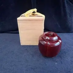 中村宗悦作の「福寿草 曙棗（あけぼのなつめ）」 茶道具 共箱共布