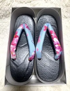 【新品】桜花柄の草履 下駄 浴衣用
