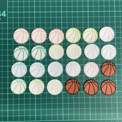 ダイカット バスケットボール カラー