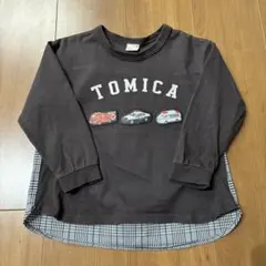 プティマイン 長袖 トミカ 働く車 男の子 保育園 110