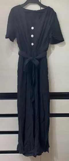 未使用　タグ付き　ヘザー　パンツタイプ　オールインワン　フリー