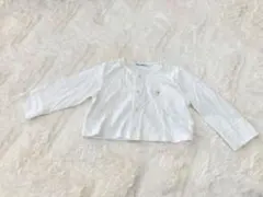 familiar ホワイト カーディガン