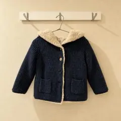 【大人気】babyGAP くま耳フード付き ニットカーディガン