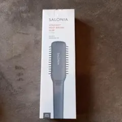 SALONIA ストレートヒートブラシ スリム グレー