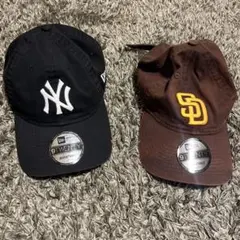 ニューヨーク・ヤンキース & サンディエゴ・パドレス キャップ 2点セット