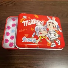 ホロライブ 兎田ぺこら ミルキー缶 不二家
