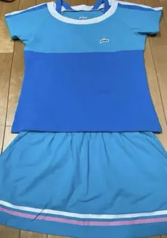【美品】prince プリンス テニスウェア セットアップ 青 水色
