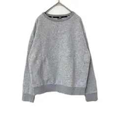 2188 プーマ エンボス加工 ロゴ 灰色 スウェット トレーナー M