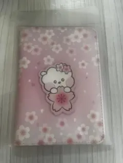 BT21レザーパッチパスポートカバー　RJ チェリーブロッサム