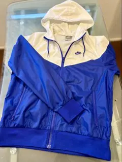 最終価格Nike フード付きジャケット 青/白 S