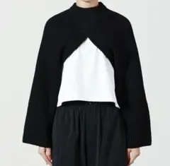【HYKE(ハイク)】 RIBBED KNIT WOOL SHRUG/新品未使用のサムネイル
