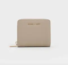 【美品】ジップアラウンド スモールウォレット - トープ 二つ折り財布