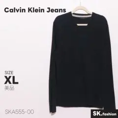 美品 Calvin Klein Jeans トップス セーター Vネック 無地のサムネイル
