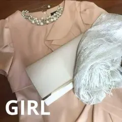 GIRL パーティードレス×ネックレス
