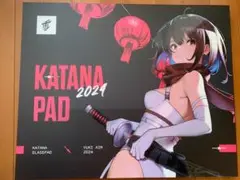 マウス・トラックボール YUKIAIM 2024 KATANA GLASS MOUSEPAD Yuki Aim - Katana City Glass Mousepad Limited