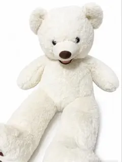 テディベア ぬいぐるみ ホワイト 95cmのサムネイル
