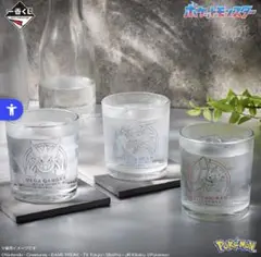 ポケモン　メガシンカ　一番くじ　ひんやりグラス全3種　ハンドタオル3種