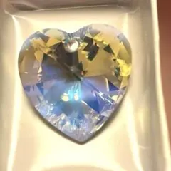 レア❣️廃盤型8781ハート型クリスタルオーロラ28ミリ